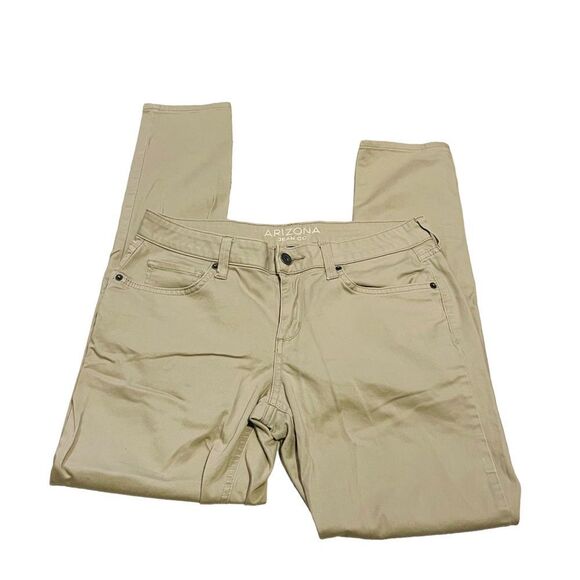 10/$25🦋 Arizona Khaki Mid Rise Skinny Pants - Size 7 - Picture 2 of 12